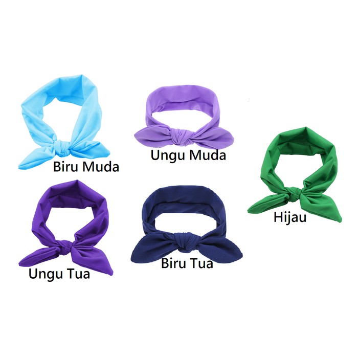 Headband Bayi Pita polos.Bando Bayi Polos Ribbon