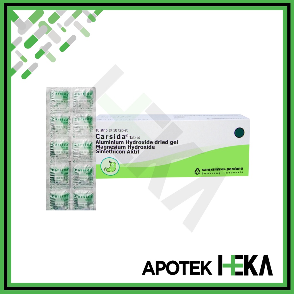 Carsida Tablet Box isi 10x10 - Obat Maag Lambung (SEMARANG)