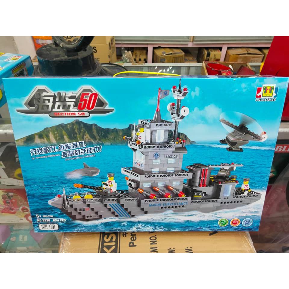 Lego kapal perang ukuran besar 694pcs