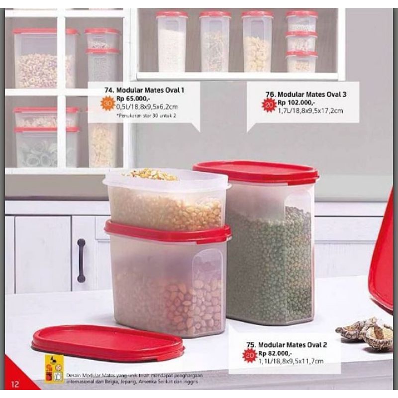 modular metes oval2 tupperware