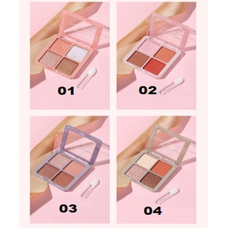 Lameila Eyeshadow 4 Warna (New) Kombinasi Glitter ~ Tahan Lama 5086