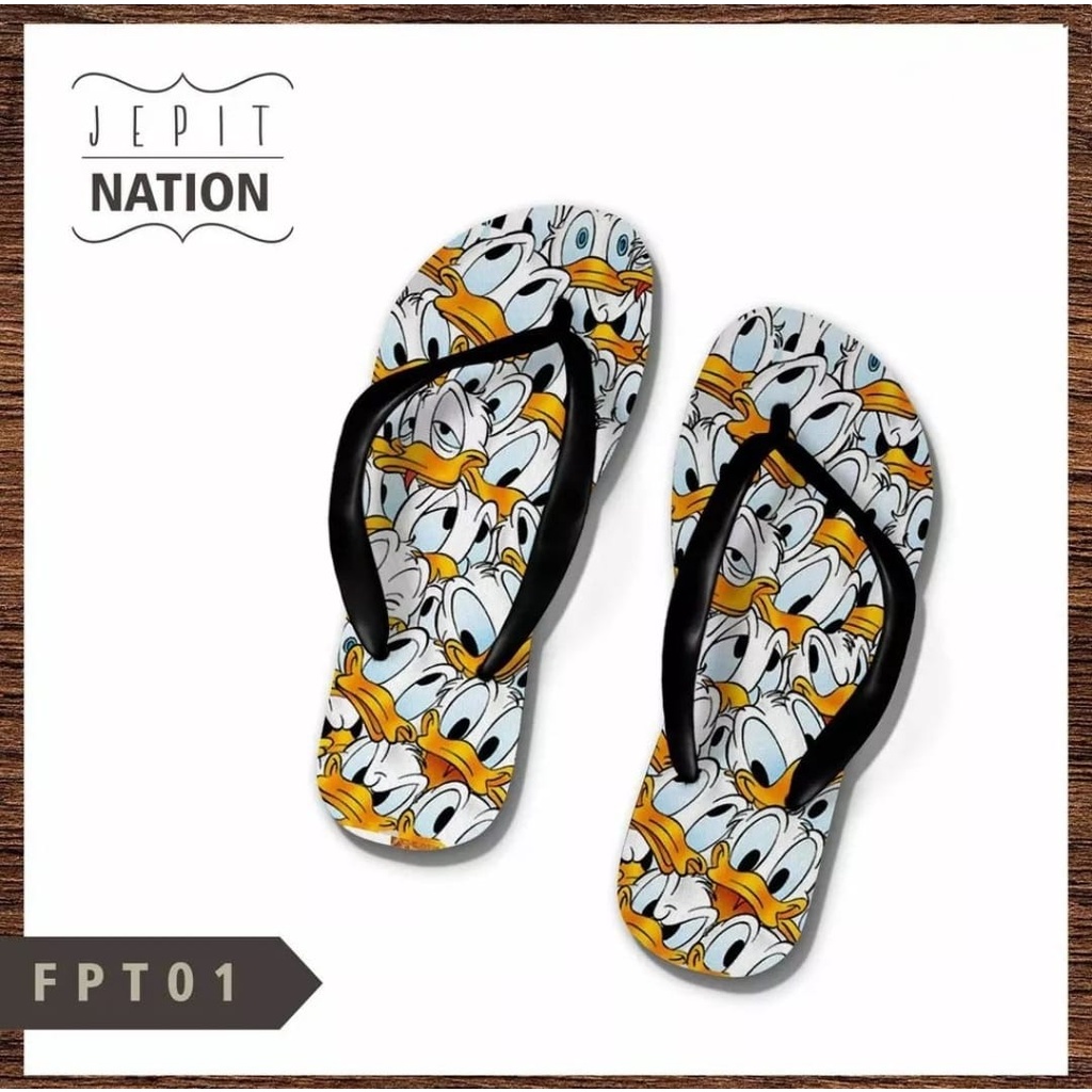 Sandal Jepit Wanita Motif Duck Donald