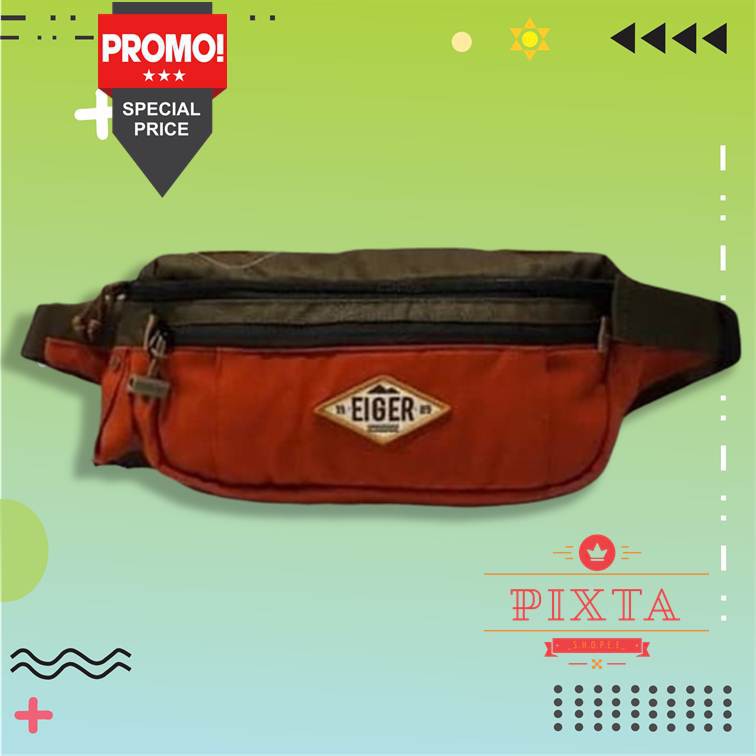 FI33 Waist Bag Cowok Cewek Flown Slim West Series Super H M Tas Pinggang 39Tph