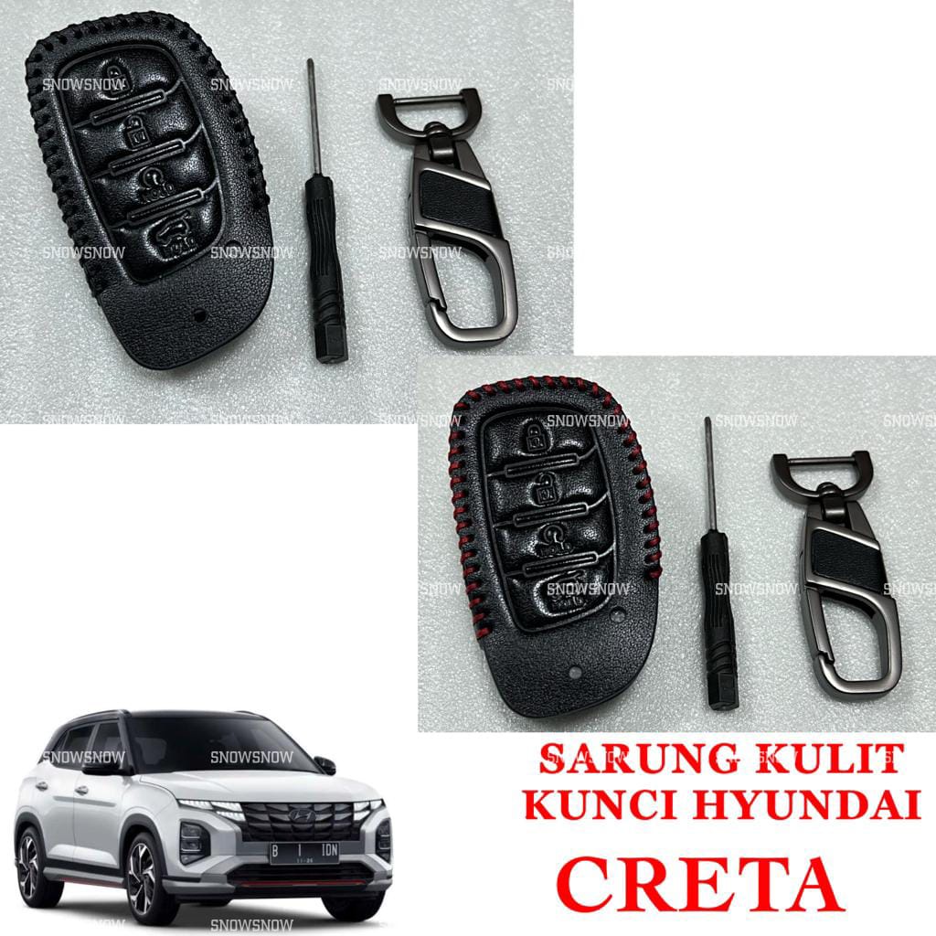 Sarung Kunci Remote Kulit Hyundai Creta 2022 2023 Up