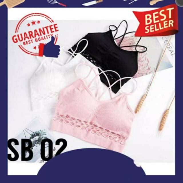 SPORT BRA YOGA BRA OLAHRAGA BRA FASHION WANITA BRA WANITA - Putih