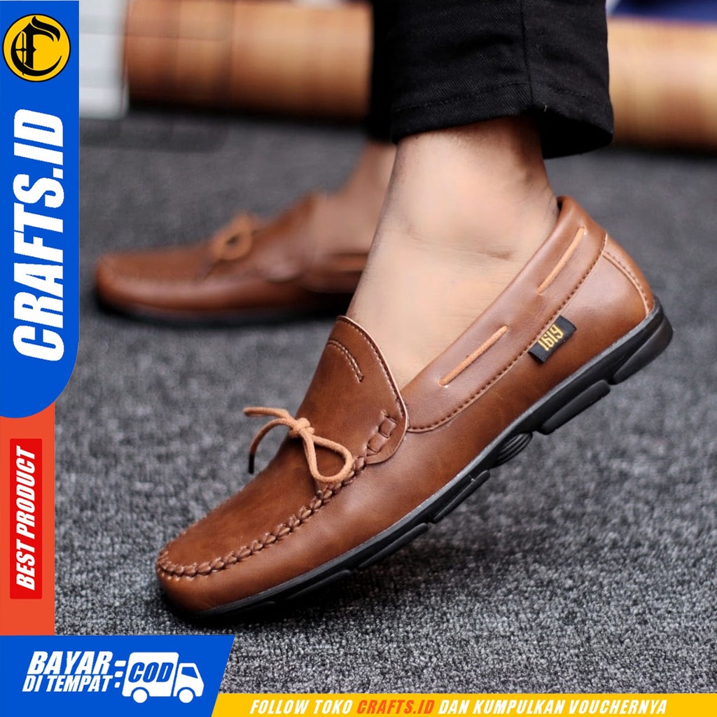 CRAFTS Lofga - Sepatu Formal Pria Pantofel Oxford