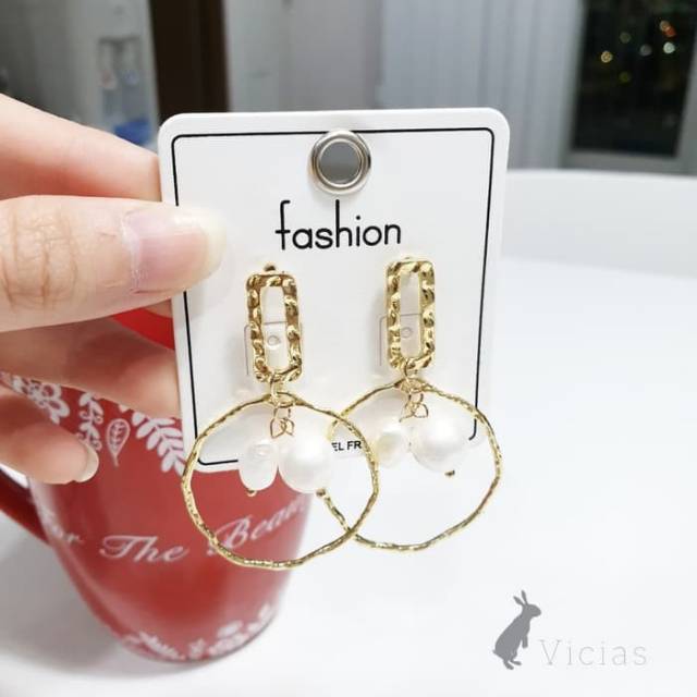 ER02 ELYSIA - Anting / Earrings Giwang Mutiara Pearl Korea NEW Fashion