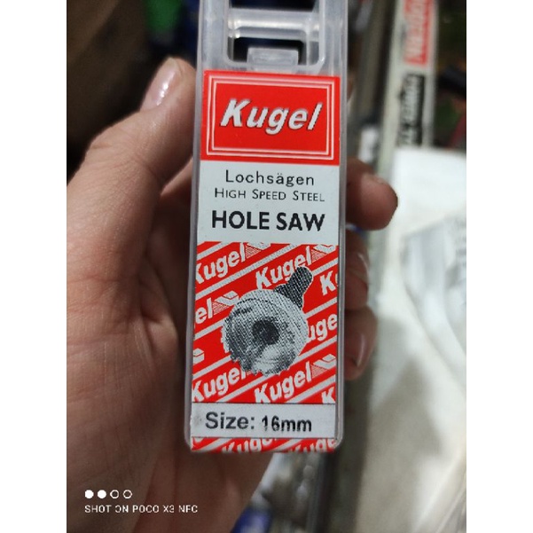 HOLE SAW BESI KUGEL HSS 16MM / MATA BOR LUBANG BESI HOLESAW KUGEL 16MM