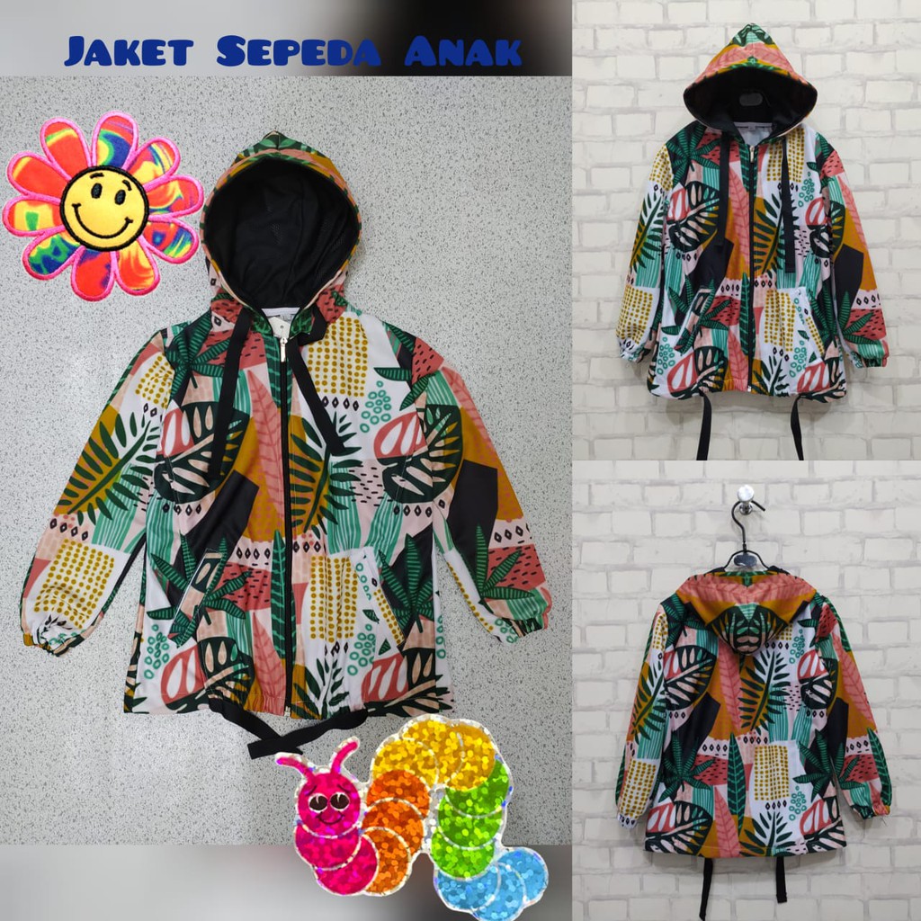 JAKET SEPEDA ANAK / JAKET PRINTING ANAK / JAKET ANAK BAHAN LOTTO