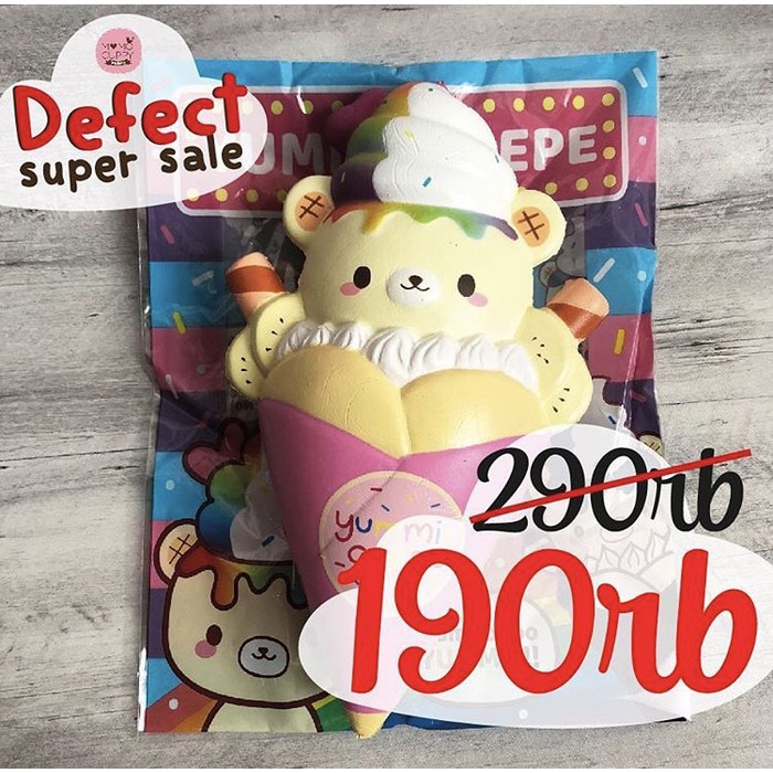DEFECT SUPER SALE SQUISHY LICENSED YUMMIBEAR CREPES ORIGINAL