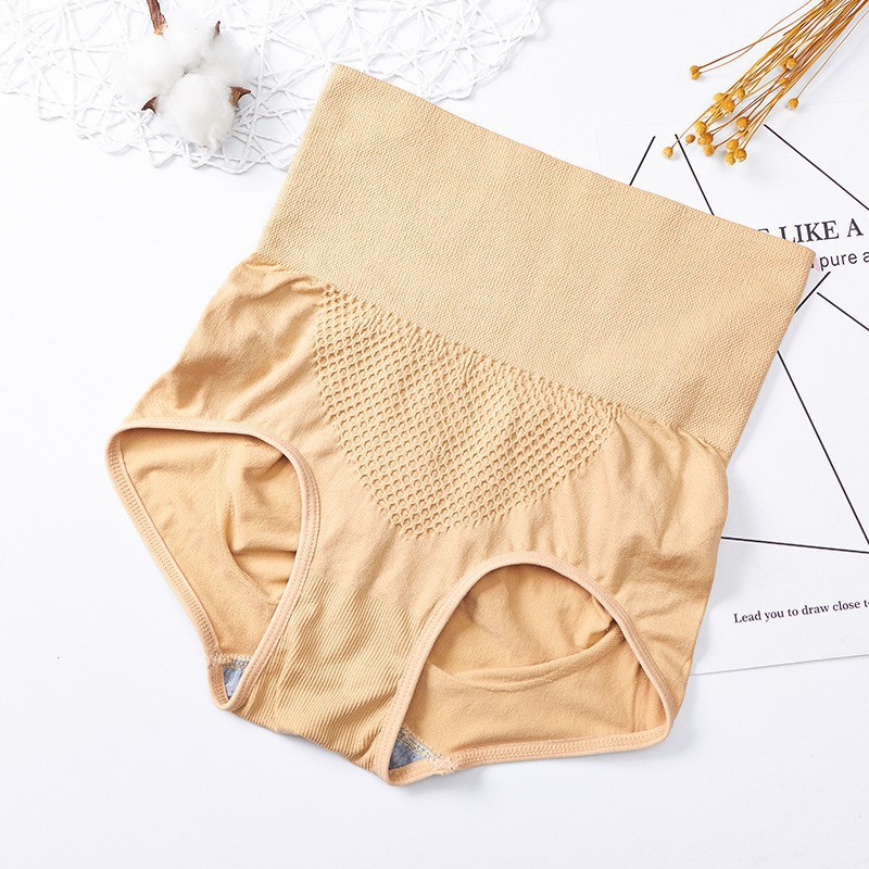 My Bra CD-012 Celana Dalam High Waist Wanita Briefs Elastis Seamless Bahan Nylon + Katun