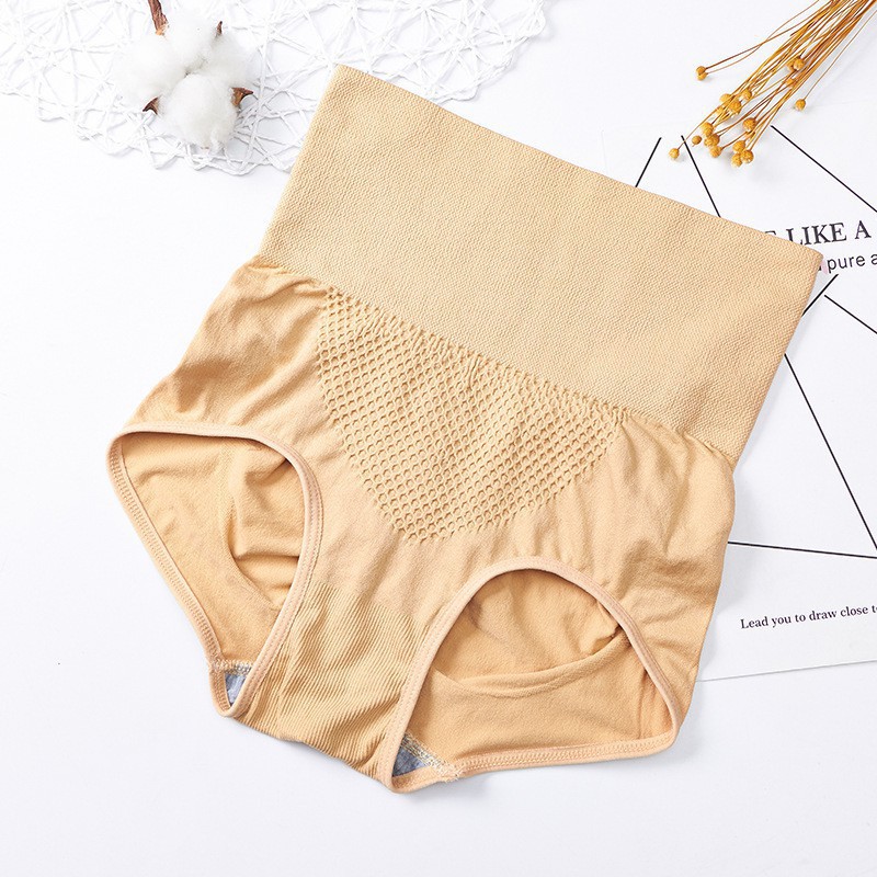 My Bra CD-012 Celana Dalam High Waist Wanita Briefs Elastis Seamless Bahan Nylon + Katun