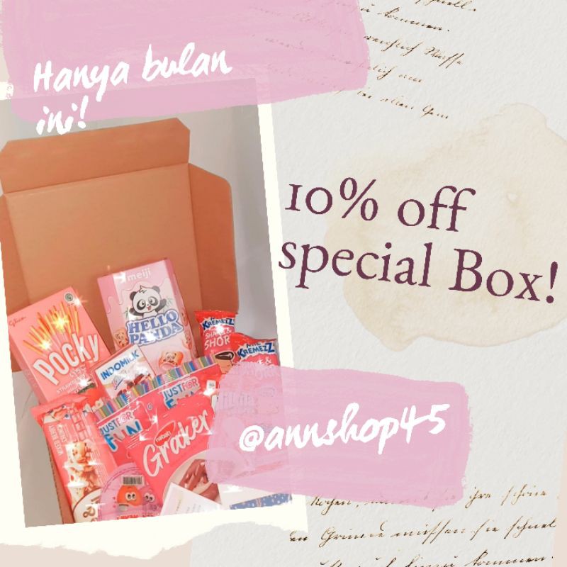 

SNACK BOX, HAMPERS, KADO ULANG TAHUN, KADO WISUDA