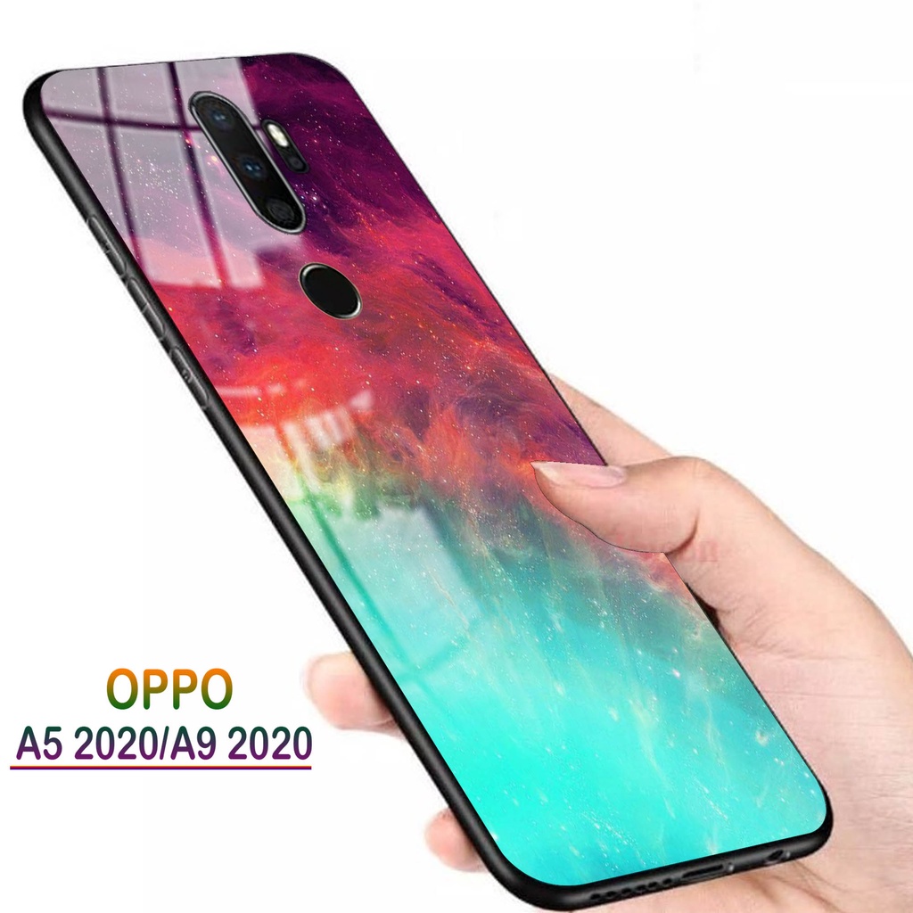 Softcase Glass Kaca OPPO A5 2020, A9 2020 - Casing HP OPPO A5 2020, A9 2020 [ S36 ].