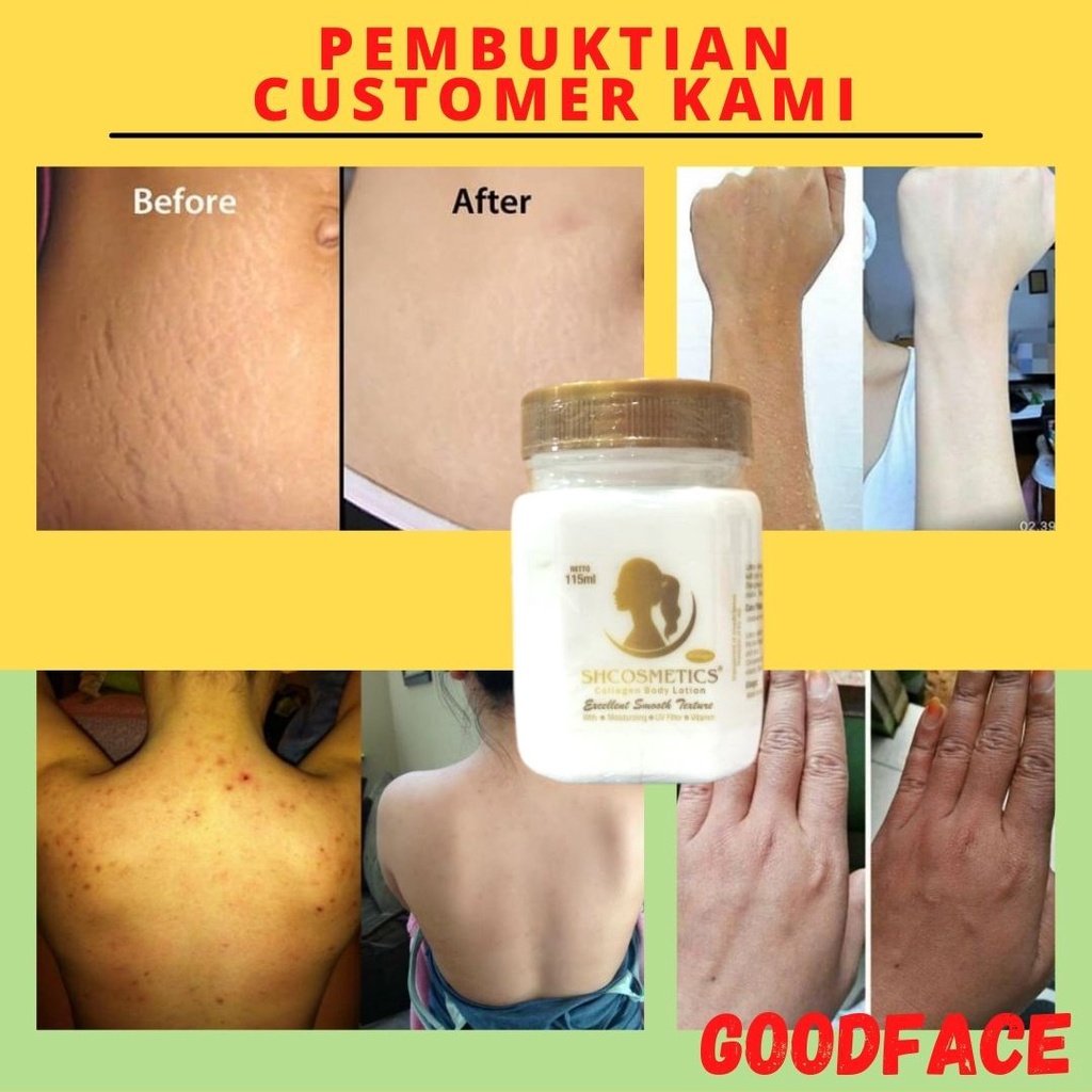 VIRAL LOTION PEMUTIH BADAN PERMANEN BIBIT COLLAGEN SHCOSMETICS 115ML BPOM PERAWATAN TUBUH