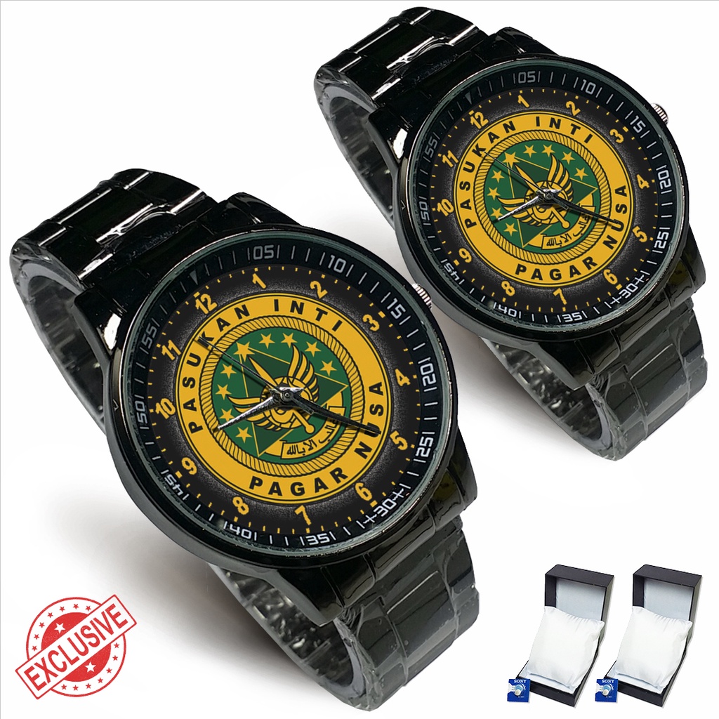 Jam Tangan Rantai Couple PASUKAN INTI PAGAR NUSA (Limited Edition)