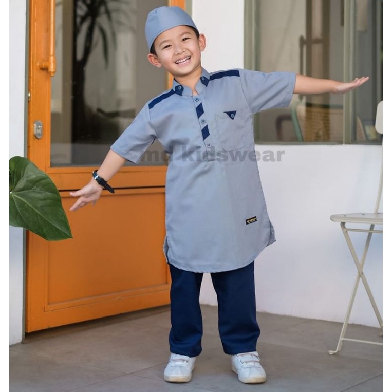 Setelan Kurta Hafiz (Original By MD Kidswear) Koko Lengan Pendek