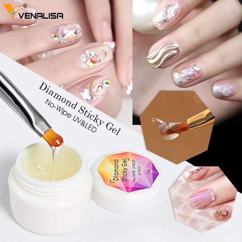 Venalisa Diamond Silky gel / Hard Gel Builder / Lem Aksesoris / Gel Builder