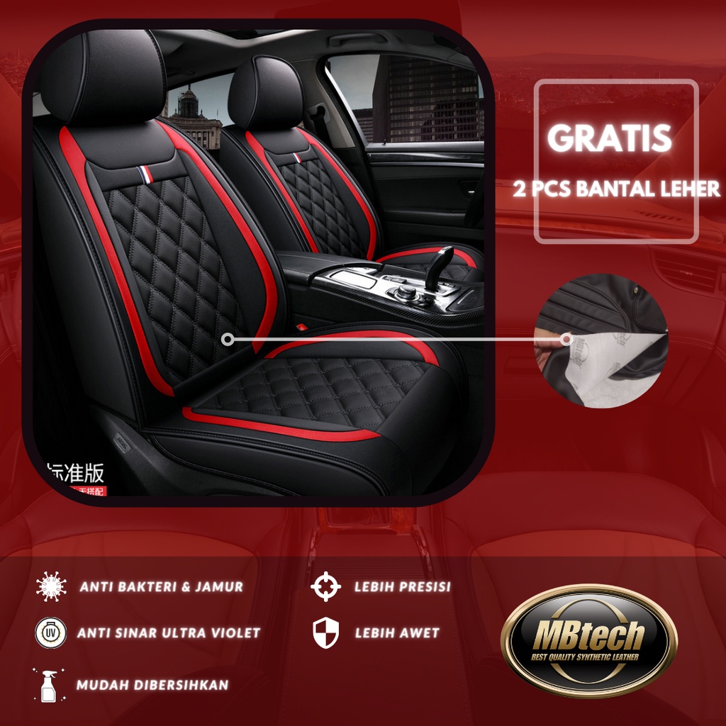 BAHAN PREMIUM MBTECH - Sarung jok sporty mobil Avanza Xenia Ertiga Mobilio Grand Livina Rush Terios 