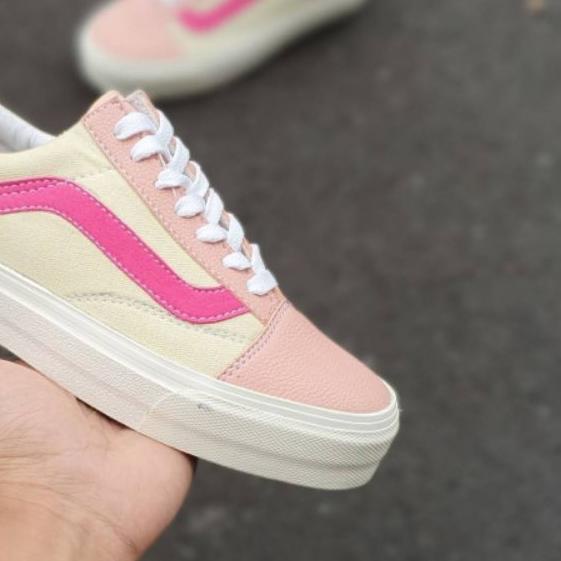 Ω Vans Oldskool Wanita. Vans Peach, Vans Hitam Pink, Vans Cream, Vans Ukuran 36-40. Grade Ori ➷