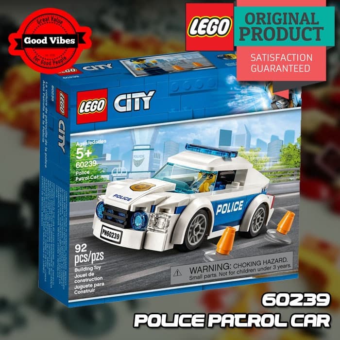 PROMO EKSKLUSIF Original Lego City 60239 Police Patrol Car - Mainan Anak Edukasi Mobil TERBATAS