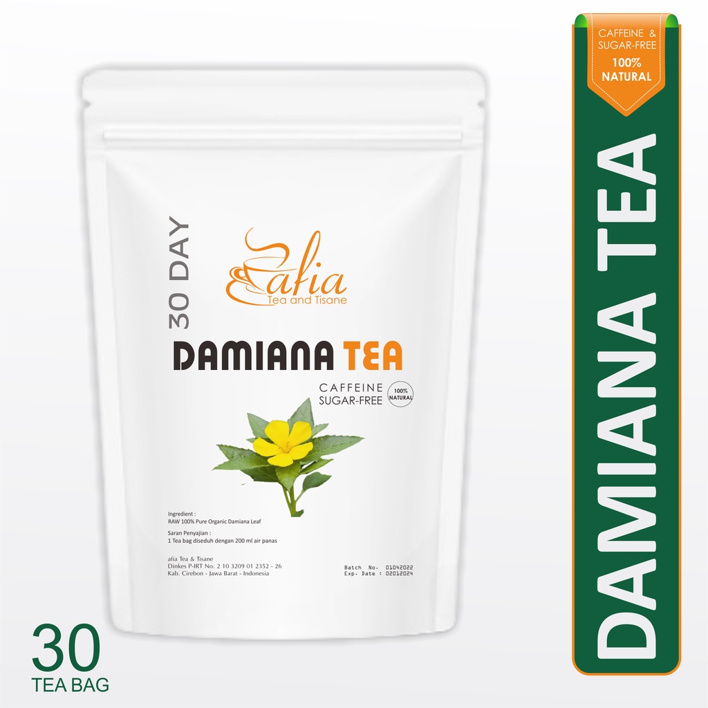 

DAMIANA TEA : TEH HERBAL DAUN DAMIANA ISI 30 TEA BAG