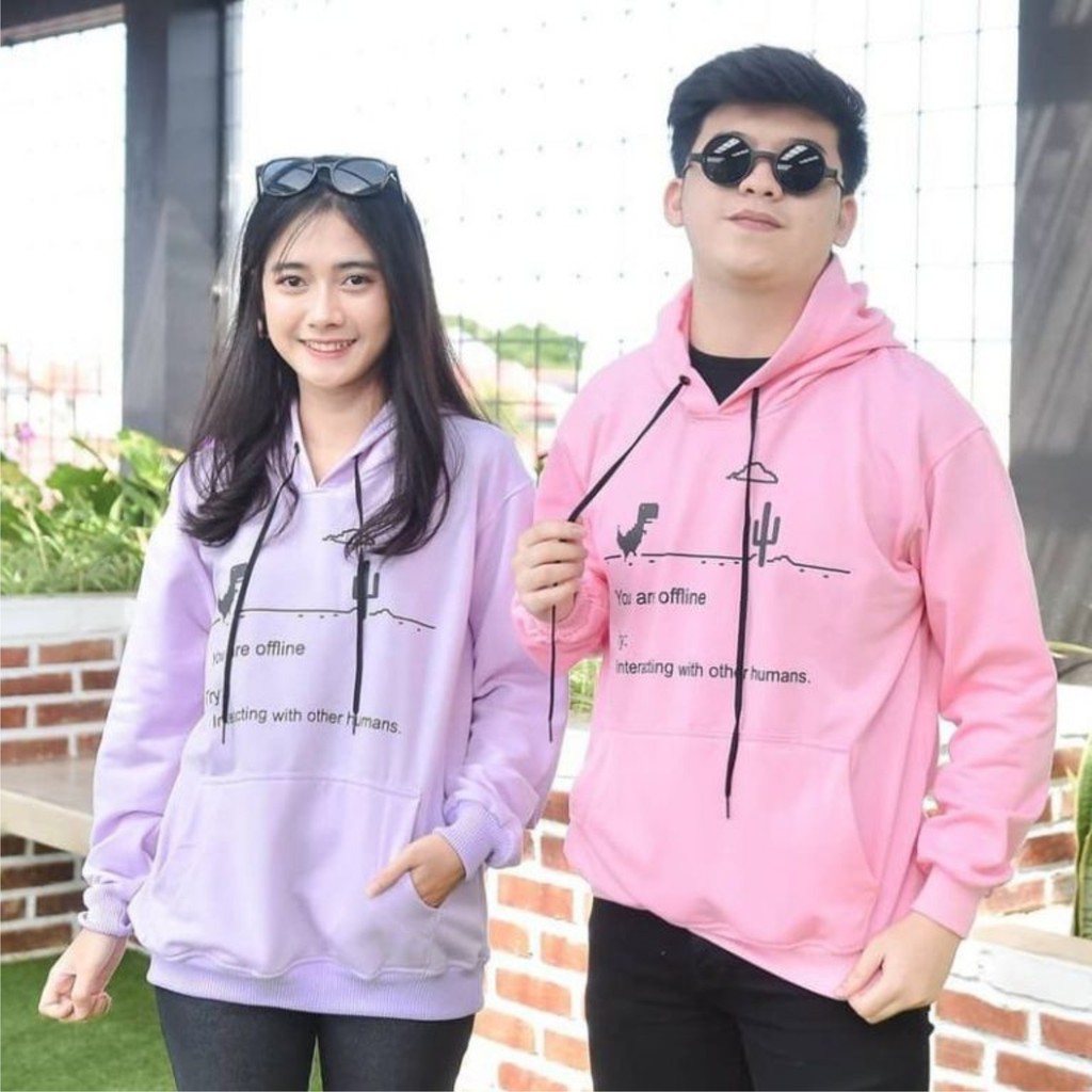 FenishaStore Sweater Hoodie Pria Dan Wanita Unisex YOU ARE OFFLINE  Bisa Bayar Ditempat COD