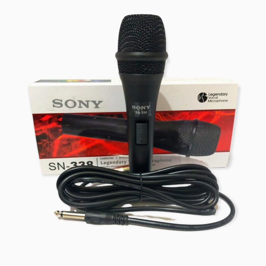 Microphone Karaoke Sony SN 338 Mik/Mikrofon/Mic Kabel