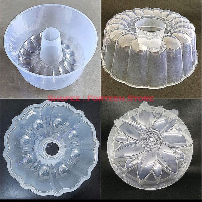 Cetakan Puding Plastik Aneka Motif Loyang Pudding Agar Ager Gelombang