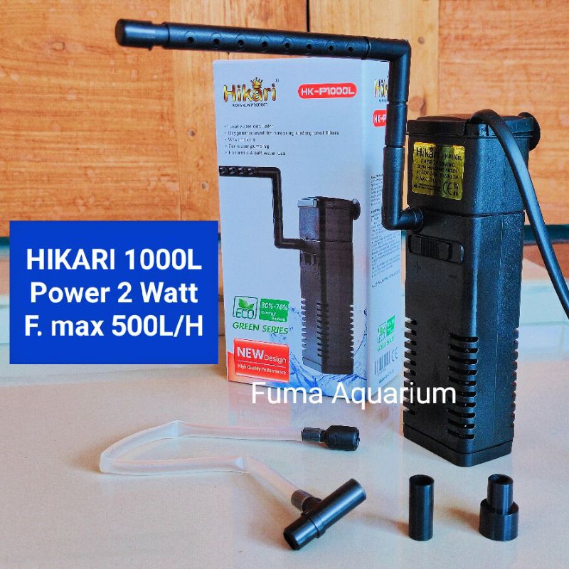 Mesin Filter HIKARI Internal Filter Mini Filter HK-P 1000L Aquarium Akuarium Aquascape Filter Gantung