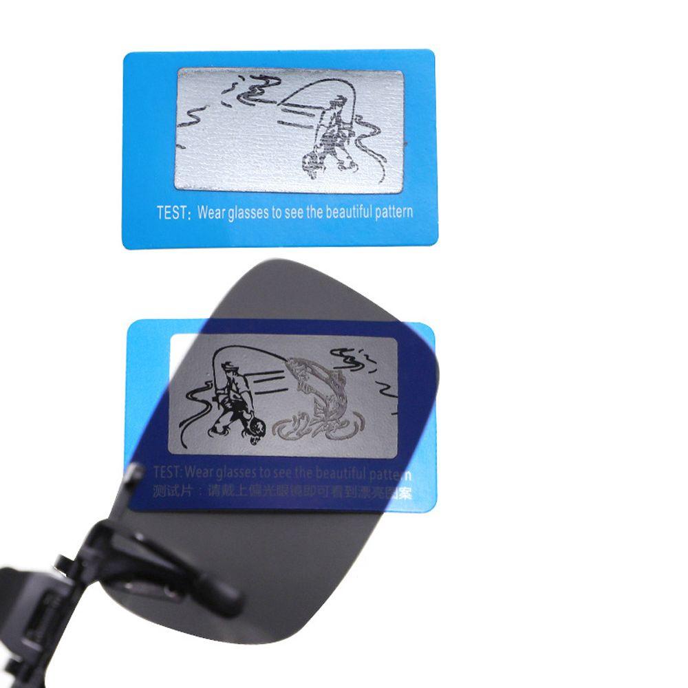 Mxbeauty Kacamata Kartu Tes Polarized Kacamata Presbyopic Polarized Pola Memancing Memakai Kacamata Polarized Eyewear Aksesoris Lensa Polarized Driver Mirror Test Paper