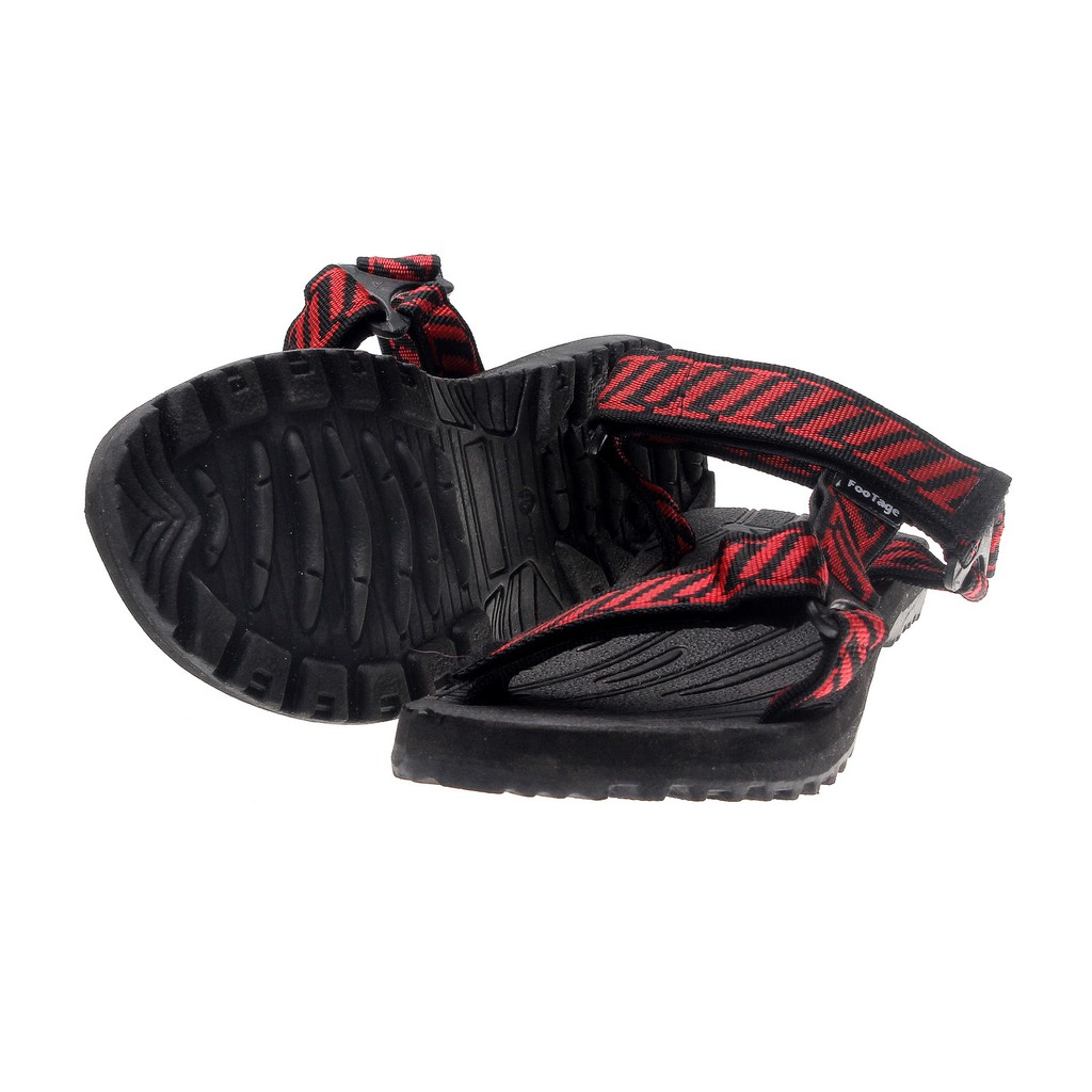 Sandal Pria Footage 01 ( Motif ) Hitam Merah