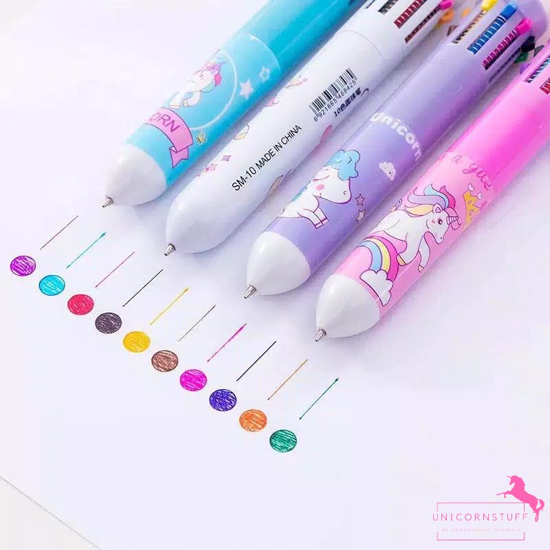 Bolpoin Unicorn 10 Tinta Warna