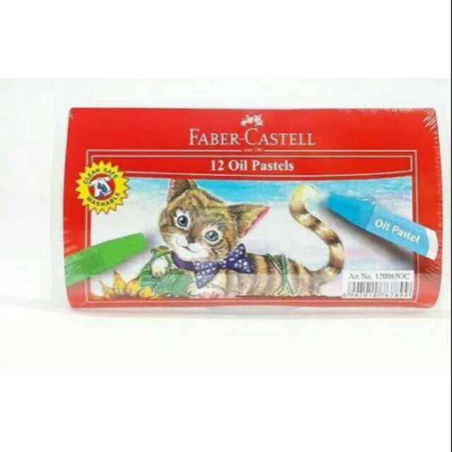 

Crayon faber castell, oil pastel faber castell 12 warna