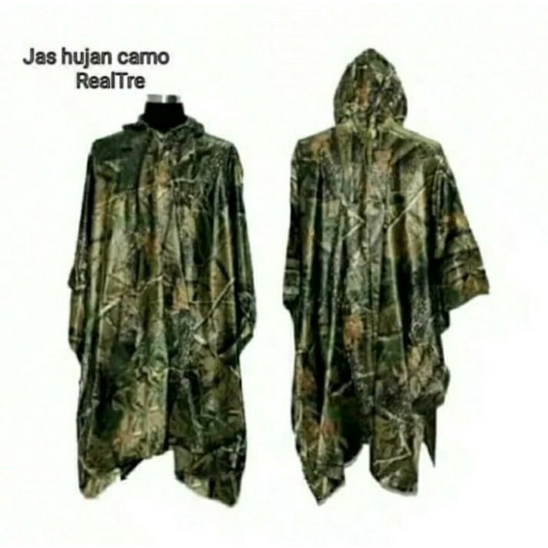 jas hujan ponco loreng army mantel hujan/jas hujan camo perbakin