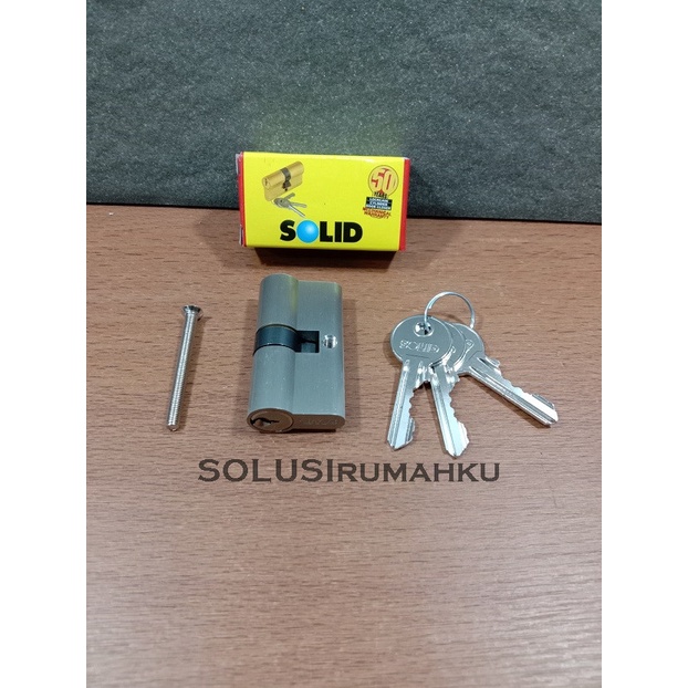 SOLID Silinder Kunci Pintu Besar ( 6 cm ) DC 02-60 / Double Cylinder