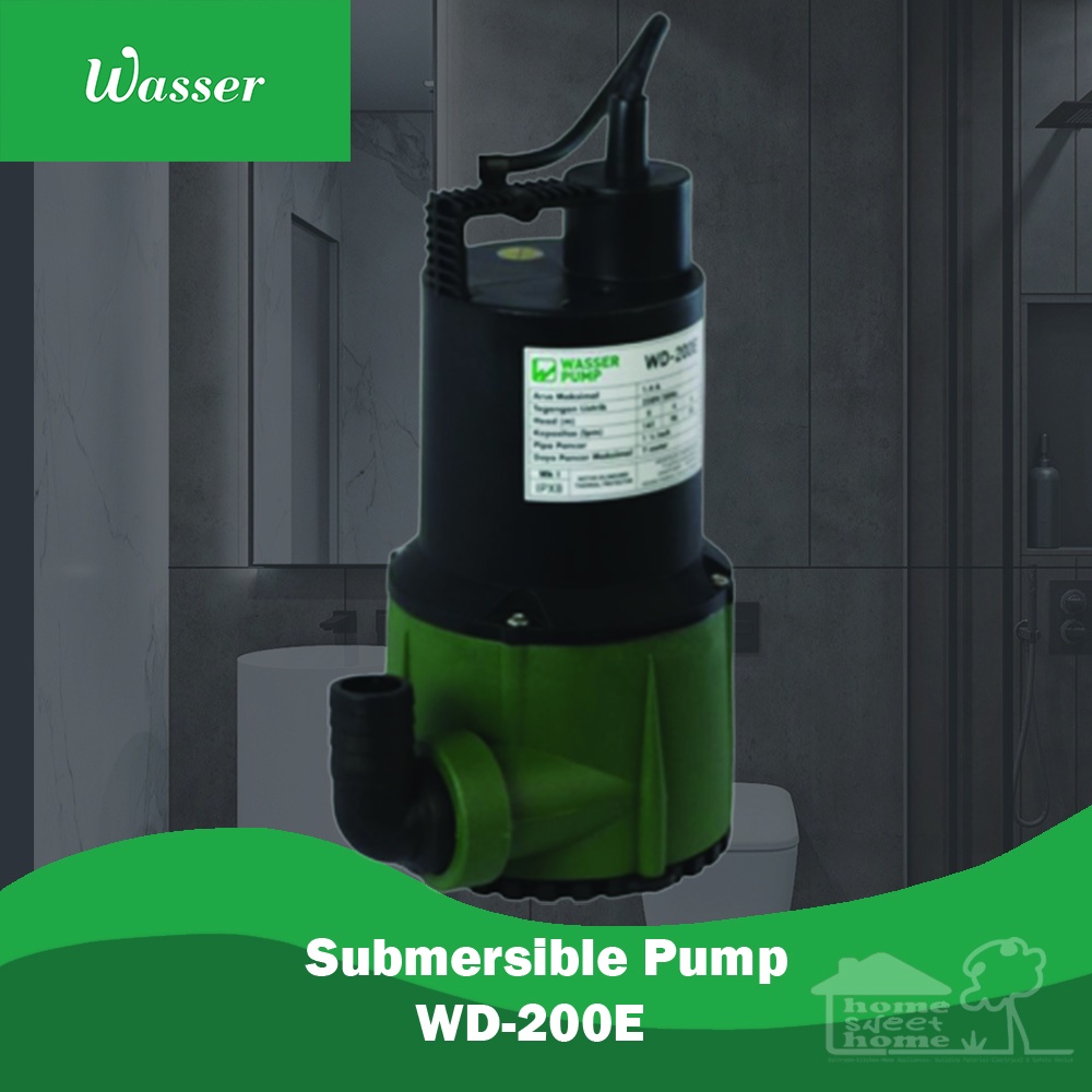 WASSER SUBMERSIBLE DRAINAGE PUMP |WD-200E/200W
