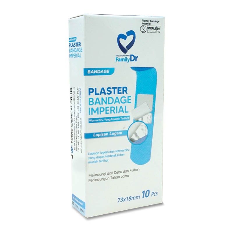 plester family dr isi 10 pcs plester anti air - Plester Luka Box Kecil isi 10pcs - Plaster Luka