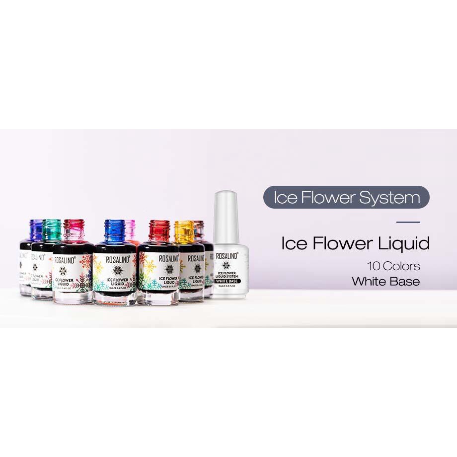 ROSALIND Ice Flower Liquid Gel Nail Polish UV LED / Kutek / Cat Kuku