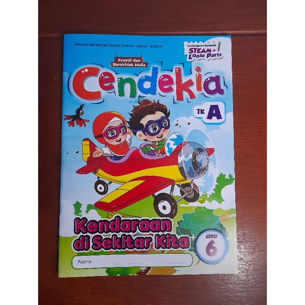 Majalah Bulanan Tk Ra Paud CENDIKIA TK A JANUARI 2022 Ed 06 (Baru Original & Segel)