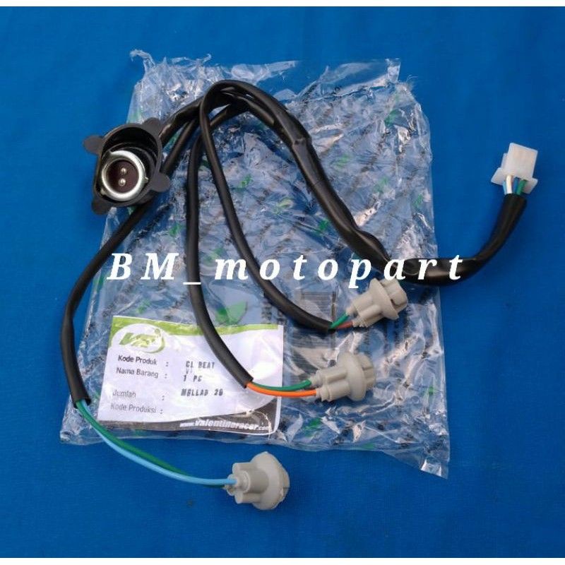 Kabel Soket Kop Lampu Depan Honda Beat Lama Karbu pnp Beat fi Non Esp