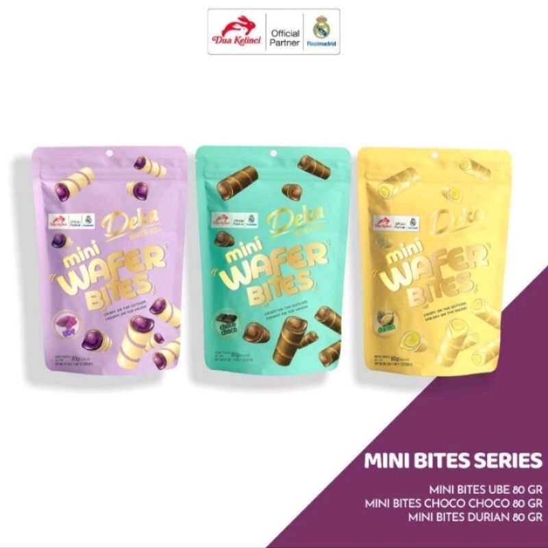 

Deka wafer roll mini bites ChocoChoco/ube80gram