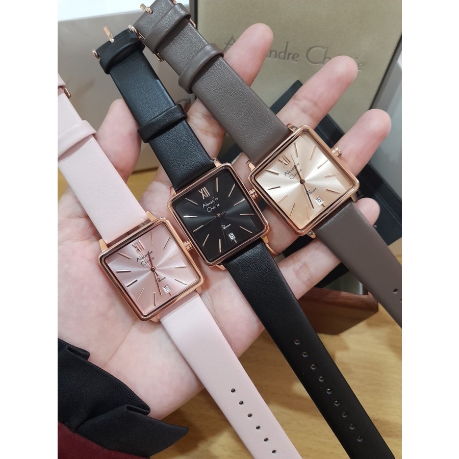 JAM TANGAN WANITA ALEXANDRE CHRISTIE AC 2878 AC2878 LEATHER READY BEBERAPA WARNA ORIGINAL