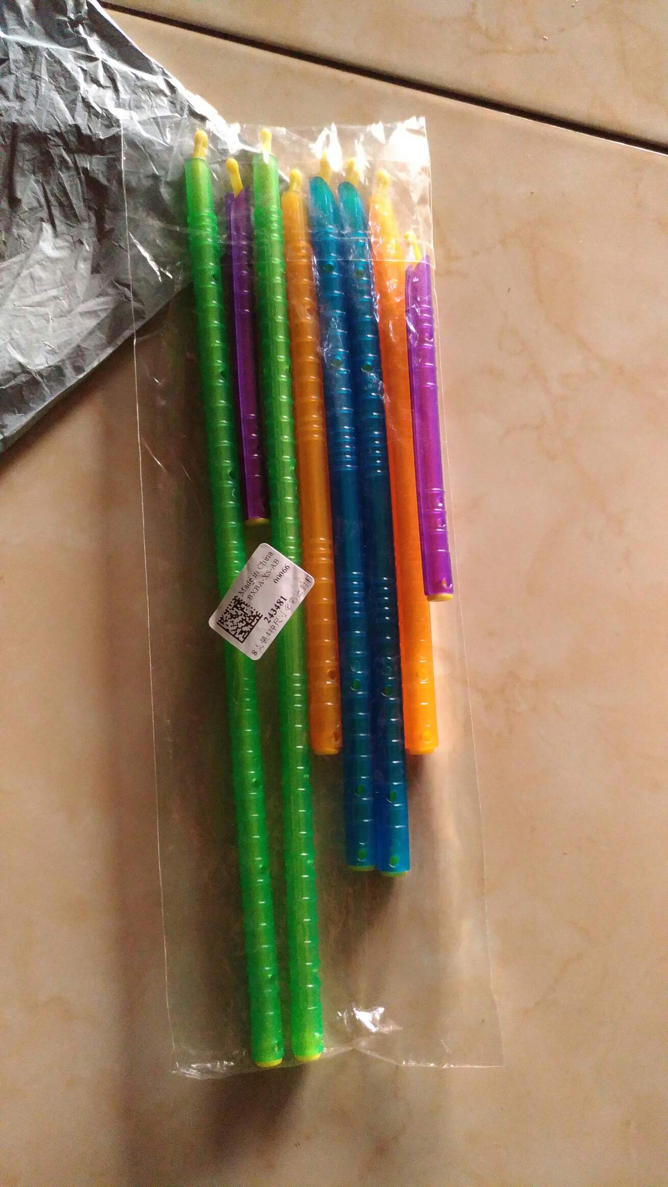 8pcs Stik Penjepit Penyegel Kantong Makanan Segar Bahan Plastik