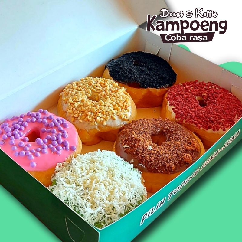 

Donat Kampoeng Reguler Mix Isi 6 Pcs