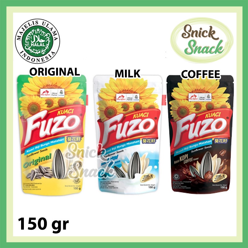 

Fuzo Kuaci 140 gr Original Milk Coffee Snack Biji Bunga Matahari Rasa Asin Susu Kopi