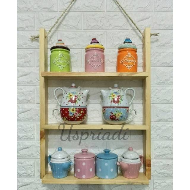 RAK KAYU JATI BELANDA DEKORASI RUMAH CAFE KANTOR FLOATING SHELVES RAK GANTUNG SHABBY POSTER KAYU