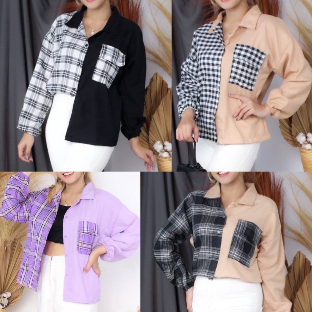 Blouse Jumbo Kemeja Oversize Wanita BAHAN BERKUALITAS Blouse Wanita Blouse Putih Wanita Kemeja Putih