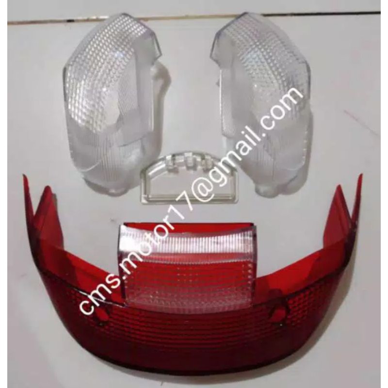 Mika kaca lampu stop sen belakang yamaha f1zr force 1z f1zr scorpio g merah