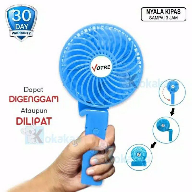 KIPAS ANGIN GENGGAM MINI VOTRE BISA DILIPAT AWET ORIGINAL